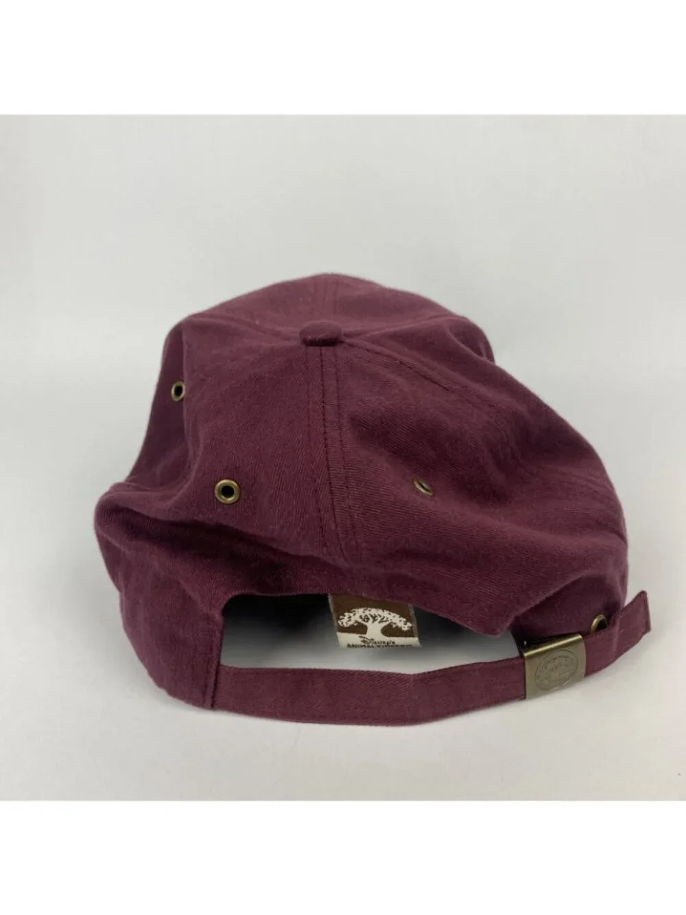 Walt Disney World Animal Kingdom Vtg Y2K Maroon Strap Back Light Hat Adult OS